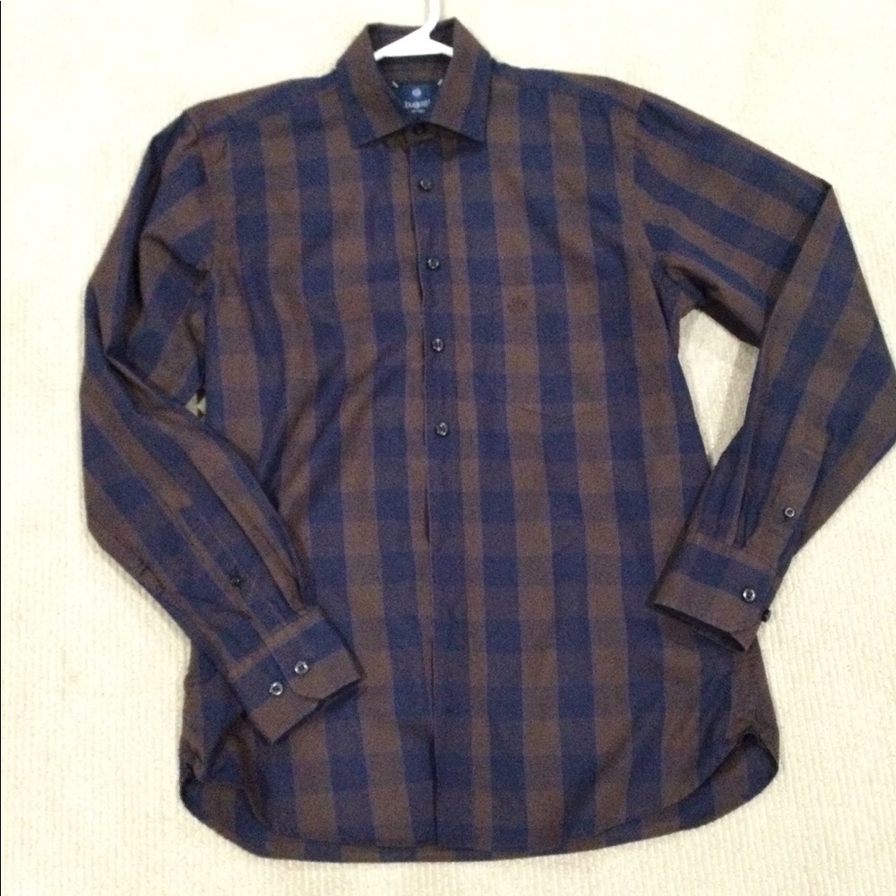 Men’s Bugatti check button down